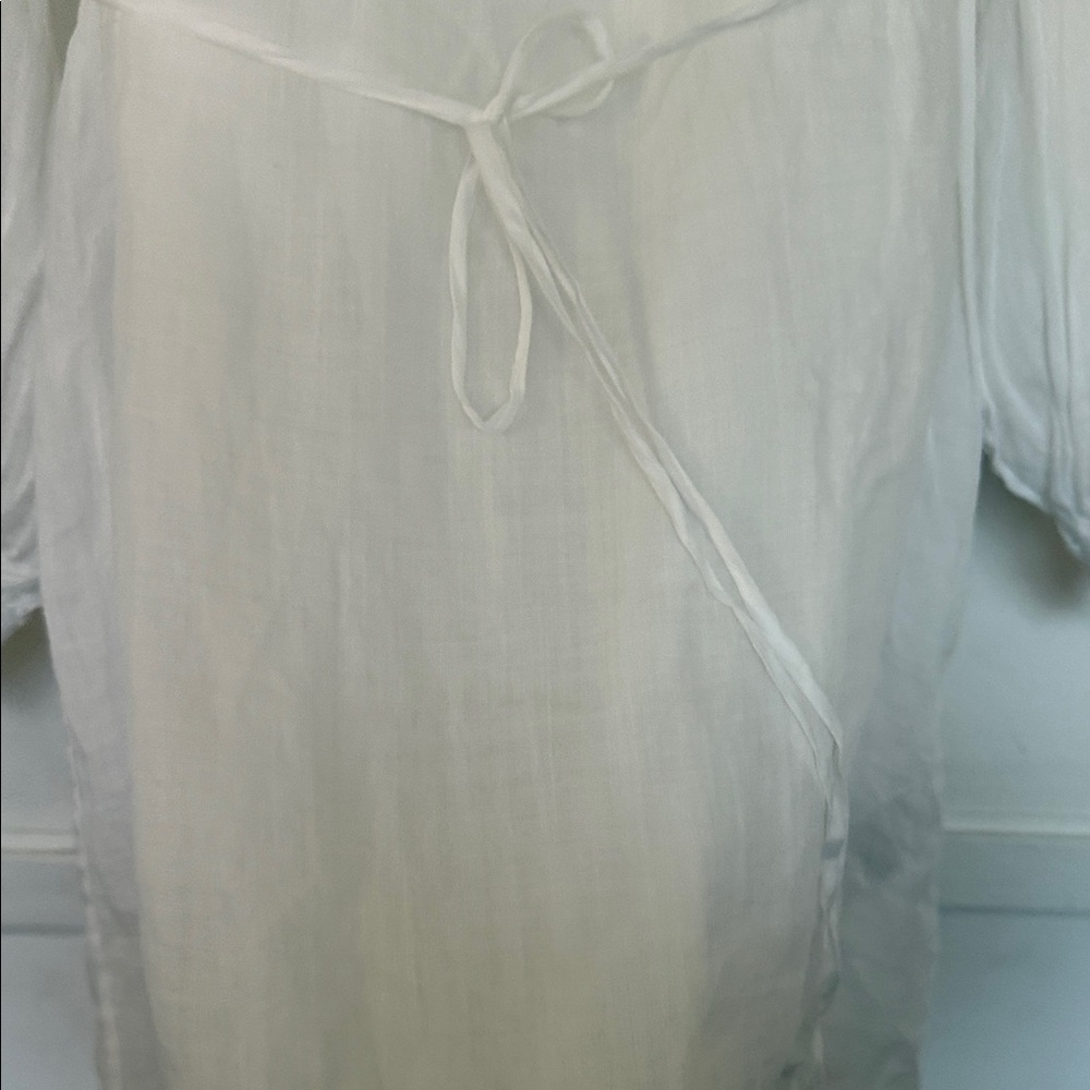 Banana Republic White Long Sleeve Tunic Dress - Picture 4 of 9